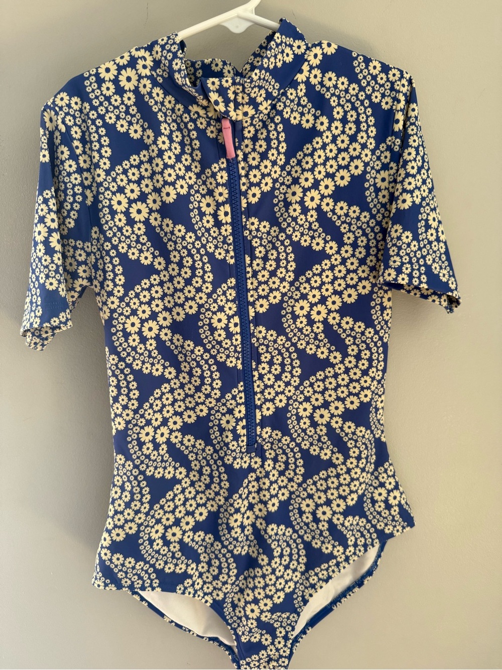 Mini Boden girls one piece rashguard style swimsuit size 13/14